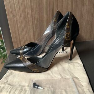 Louis Vuitton Black and Brown Heels